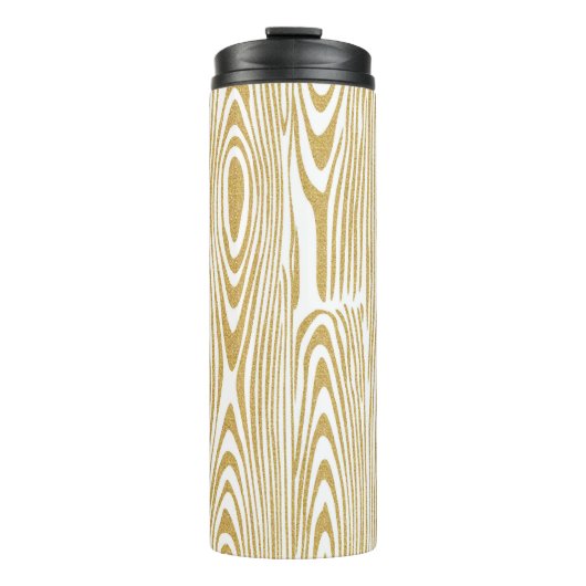 Bouteilles Isothermes Parties scintillant d'or Bagues en bois Arrière -  (Devant)