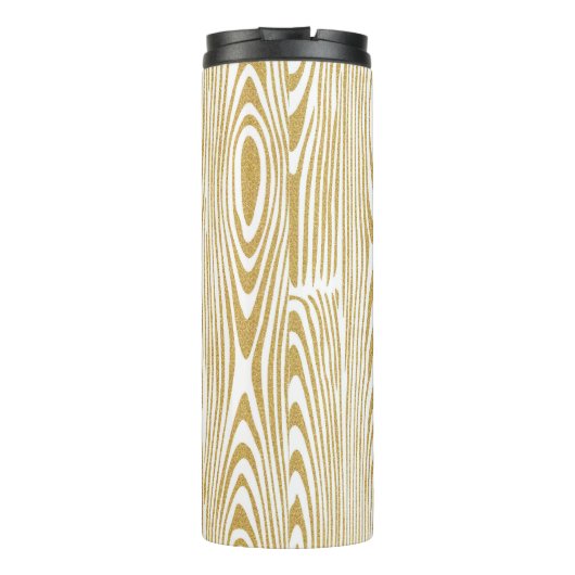 Bouteilles Isothermes Parties scintillant d'or Bagues en bois Arrière - (Dos)