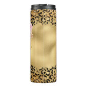 Bouteilles Isothermes Parties scintillant d'or Cheetah Imprimer Blessé M (Dos)