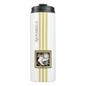 Bouteilles Isothermes Parties scintillant d'or personnalisée Patinage su (Devant)