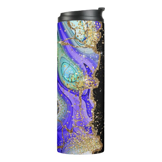 Bouteilles Isothermes Parties scintillant en marbre tendance personnalis (Tourné sur la gauche)