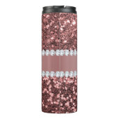 Bouteilles Isothermes Parties scintillant et diamants de Big Rose Gold F (Dos)