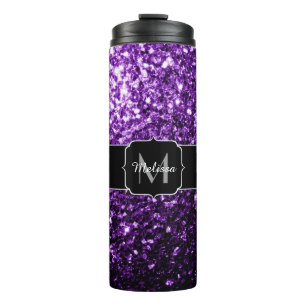 Bouteilles Isothermes Parties scintillant foncé violet faux brillant sci