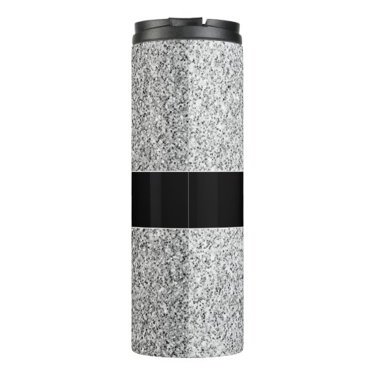 Bouteilles Isothermes Parties scintillant gris argent scintille Monogram (Dos)