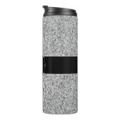 Bouteilles Isothermes Parties scintillant gris argent scintille Monogram (Tourné sur la droite)