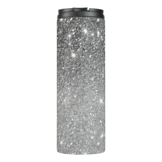 Bouteilles Isothermes Parties scintillant gris moderne éclabousser Nom p (Dos)