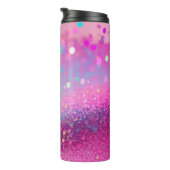 Bouteilles Isothermes Parties scintillant holographique rose Tumbler the (Tourné sur la droite)