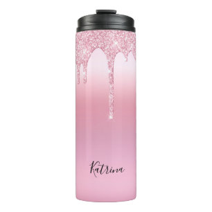 Bouteilles Isothermes Parties scintillant minimaliste de séchage rose pe