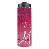 Bouteilles Isothermes Parties scintillant moderne rouge et rose Nom des  (Devant)