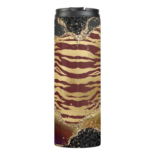 Bouteilles Isothermes Parties scintillant or Agate Poster de animal uniq (Dos)