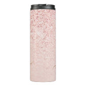 Bouteilles Isothermes Parties scintillant or Rose tendance Initiales fan (Dos)