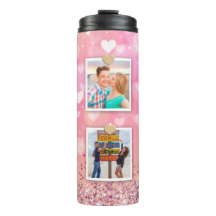 Bouteilles Isothermes Parties scintillant rose Amour Coeur 6 Photo Moder
