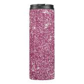 Bouteilles Isothermes Parties scintillant rose Faux Regarder avec nom pe (Dos)