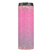Bouteilles Isothermes Parties scintillant rose Fille Nom du patron Build (Dos)