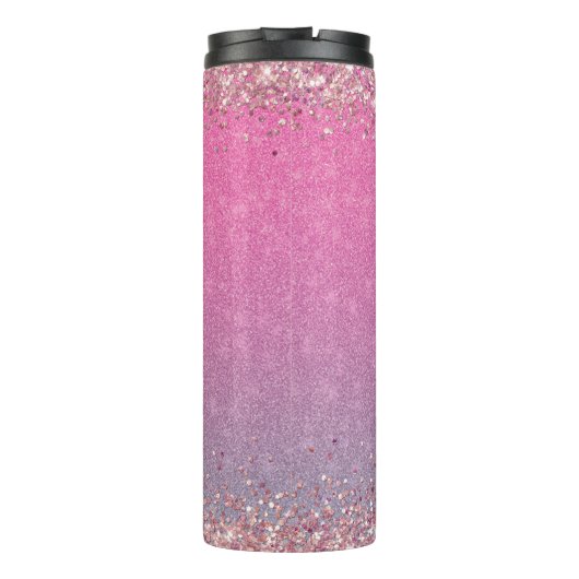 Bouteilles Isothermes Parties scintillant rose Fille Nom du patron Build (Dos)