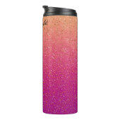 Bouteilles Isothermes Parties scintillant rose Gradient Sparkle Texture (Tourné sur la droite)