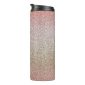 Bouteilles Isothermes Parties scintillant rose or rose (Tourné sur la droite)