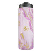 Bouteilles Isothermes *~* Parties scintillant rose Vins d'or Marbre Tumb (Devant)