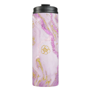 Bouteilles Isothermes *~* Parties scintillant rose Vins d'or Marbre Tumb