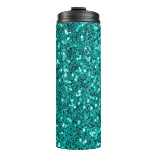 Bouteilles Isothermes Parties scintillant texture turquoise brillante