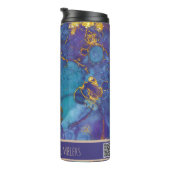 Bouteilles Isothermes *~* Parties scintillant Turquoise SWAG Marbre QR T (Tourné sur la droite)