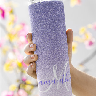 Bouteilles Isothermes Parties scintillant violet moderne étincelles Nom