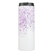 Bouteilles Isothermes Parties scintillant violette lâche le script blanc (Dos)
