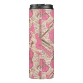 Bouteilles Isothermes Partition et instruments de musique rose/ivoire ID (Dos)