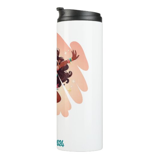 Bouteilles Isothermes Paruline carnavalesque des Caraïbes sur mesure (Tourné sur la droite)