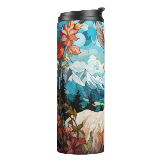 Bouteilles Isothermes Paruline Llama en Verre (Tourné sur la gauche)