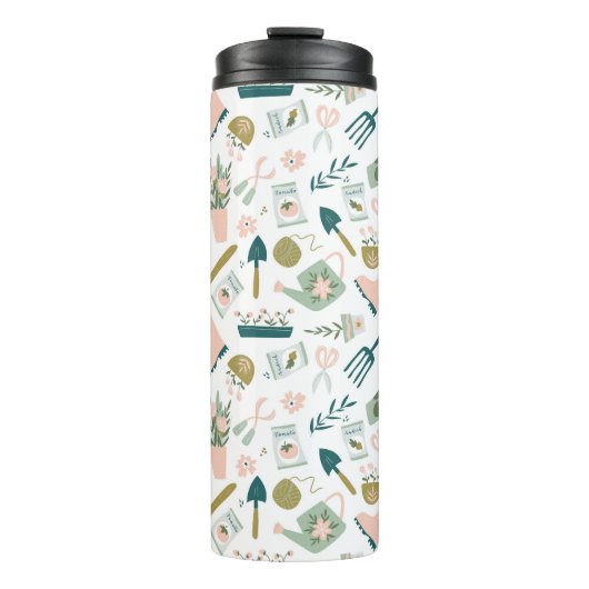 Bouteilles Isothermes Paruline thermale à l'heure du jardin (Devant)