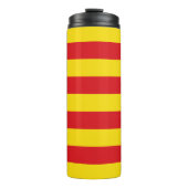 Bouteilles Isothermes Paruline thermale avec drapeau de Catalogne (Devant)