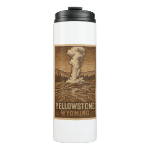 Bouteilles Isothermes Paruline thermale du parc national Yellowstone