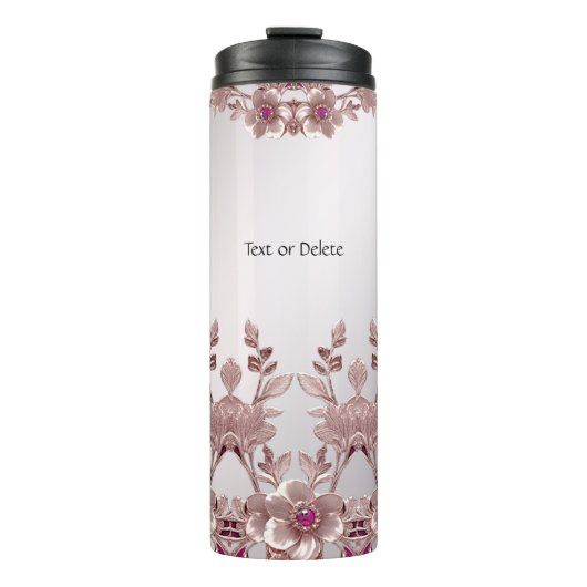 Bouteilles Isothermes Paruline thermale rose ornée (Devant)