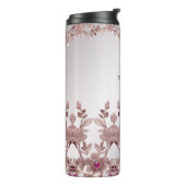 Bouteilles Isothermes Paruline thermale rose ornée (Tourné sur la gauche)