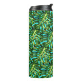 Bouteilles Isothermes Paruline thermale verte Feuille tropicale (Tourné sur la gauche)