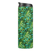 Bouteilles Isothermes Paruline thermale verte Feuille tropicale (Tourné sur la droite)