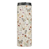 Bouteilles Isothermes Paruline thermique à aquarelle (Dos)