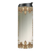 Bouteilles Isothermes Paruline thermique à cadre orange or (Tourné sur la gauche)