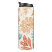 Bouteilles Isothermes Paruline thermique à fleurs Abstraite (Tourné sur la droite)