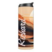 Bouteilles Isothermes Paruline thermique Abstraite du paysage du coucher (Tourné sur la gauche)