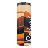 Bouteilles Isothermes Paruline thermique Abstraite du paysage du coucher (Dos)