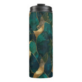 Bouteilles Isothermes Paruline thermique Abstraite géométrique luxueuse (Devant)