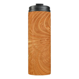 Bouteilles Isothermes Paruline thermique Abstraite Golden Wavy Art