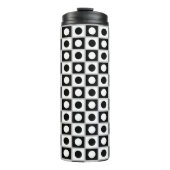 Bouteilles Isothermes Paruline thermique Abstraite moderne noir et blanc (Devant)