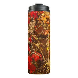 Bouteilles Isothermes Paruline thermique Automne Rouge Vignes Jaunes