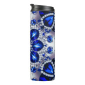 Bouteilles Isothermes Paruline thermique aux couleurs Bleues Blanches (Tourné sur la droite)