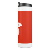 Bouteilles Isothermes Paruline thermique avec drapeau de Hong Kong (Tourné sur la droite)