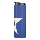 Bouteilles Isothermes Paruline thermique avec drapeau de Houston (Tourné sur la droite)