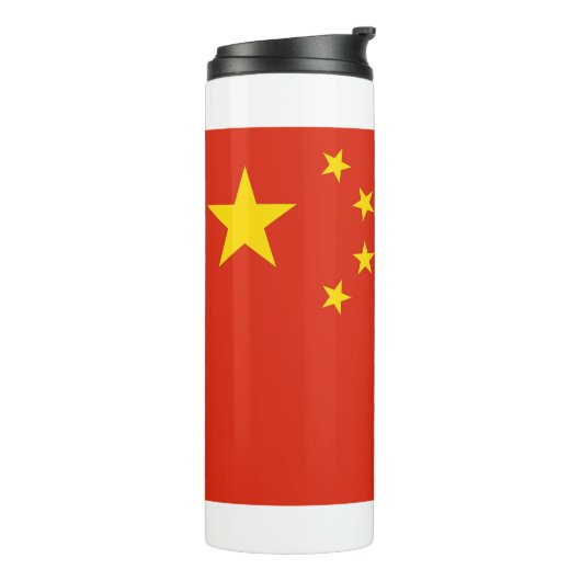 Bouteilles Isothermes Paruline thermique avec drapeau de la Chine (Tourné sur la gauche)